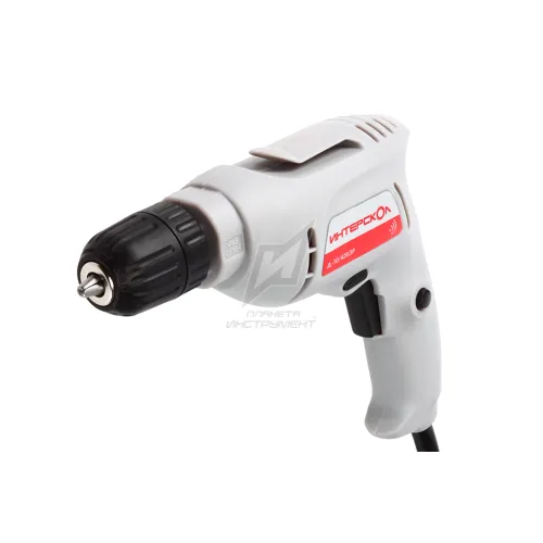 Дрель ИНТЕРСКОЛ Д-10/420ЭР, 420Вт, 0-4000 об./мин, БЗП 0.8-10мм, 3/8”-24UNF, 1.3кг ПРОМО