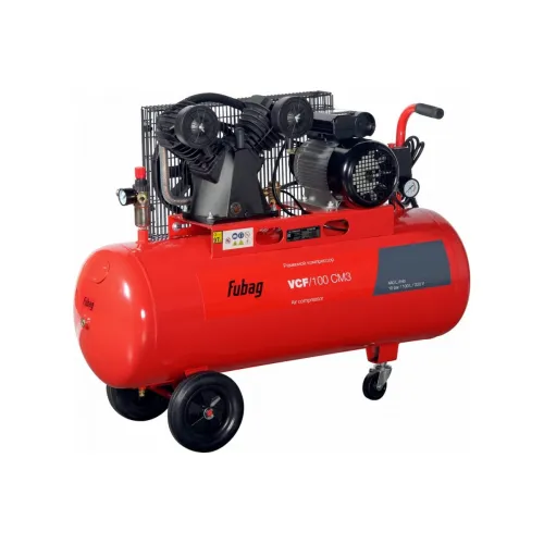 Компрессор FUBAG VCF/100 CM3, 2.2кВт, 220В, 100л, масляный, ременной
