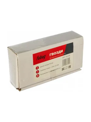 Гвозди FUBAG для F30/F50/SN4050 1.05х1.25 30мм упак.5000шт. (140126)