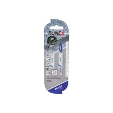 Пилки для лобзиков RUNEX, 75x50 мм, 21 з/д (сталь, цв.мет., пласт. h=1,5-3 mm) T118A 2шт/уп