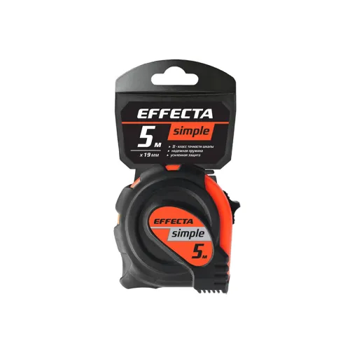 Рулетка EFFECTA Simple 5м / 19 мм