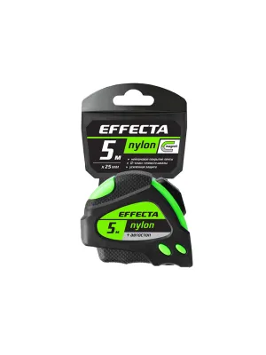 Рулетка EFFECTA Nylon -5м/25 мм
