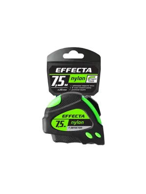 Рулетка EFFECTA Nylon -7,5м/25 мм