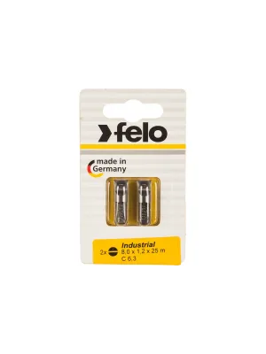 Бита FELO SL 8.0х25 Industrial 2шт. блистер (02080036)