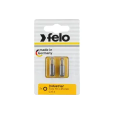Бита FELO Torx 10х25 Industrial 2шт. блистер (02610036)