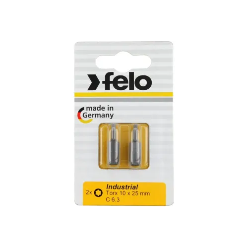 Бита FELO Torx 10х25 Industrial 2шт. блистер (02610036)