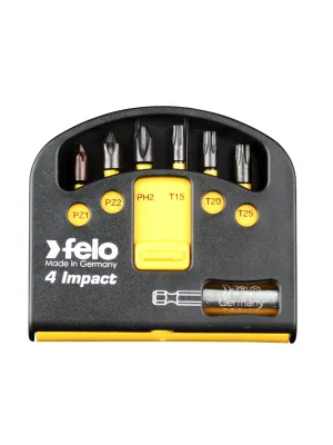 Набор бит FELO Impact PZ,PH,Tx, держатель кейс (02060146)