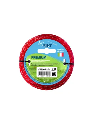 Корд триммерный SIAT PREMIUM 2,0 кручёный квадрат, 15м