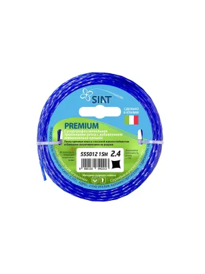 Корд триммерный SIAT PREMIUM 2,4 кручёный квадрат 15м