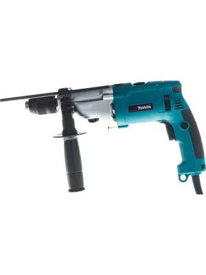 Дрель ударная MAKITA HP 2071, 1 кВт, 0-1200/0-2900 об/мин, БЗП 13 мм, 2.4 кг, кейс пласт.
