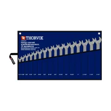 Набор ключей THORVIK CWIS0016 гаечных комбинированных дюймовых в сумке 1/4