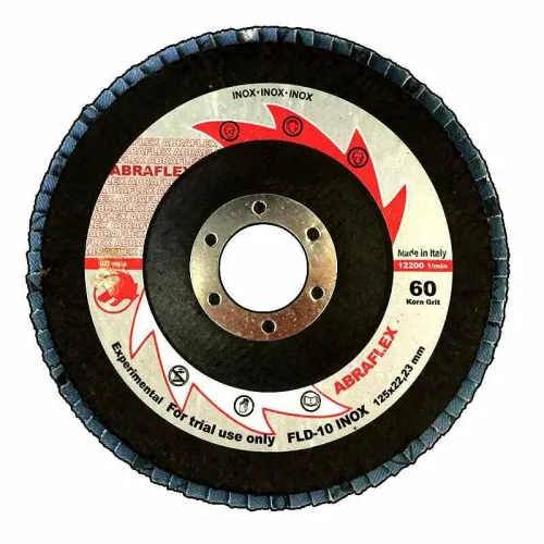 Диск лепестковый торцевой ABRAFLEX 125_р80 FLD-10 INOX нержавейка (УТ0008252)