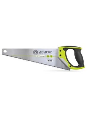 Ножовка по дереву ARMERO A531/450, 450мм, 3D крупный зуб