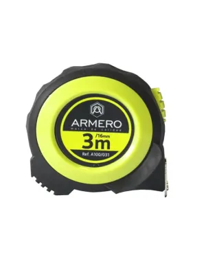 Рулетка ARMERO 3м х16мм с автоблокировкой магнит нейлон