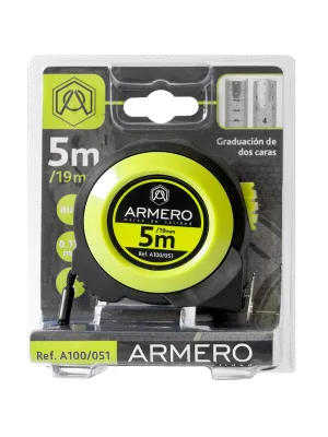 Рулетка ARMERO 5м х19мм с автоблокировкой магнит нейлон