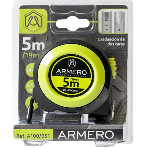 Рулетка ARMERO 5м х19мм с автоблокировкой магнит нейлон