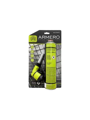 Баллон газовый ARMERO 336г/600мл + Горелка газовая с пьезоподжигом - набор (A710/115)