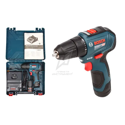 Аккумуляторный шуруповерт BOSCH GSR 12V-30, кейс