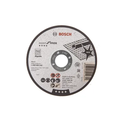 Круг отрезной по металлу BOSCH 125х1.0х22мм нержав (2.608.600.549)