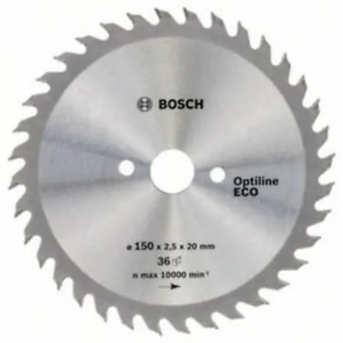 Диск пильный BOSCH 150_20/16_36 по дереву OPTILINE ECO (2608641784)
