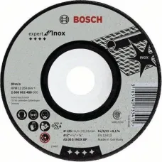 Круг шлифовальный BOSCH INOX 125x6мм (2608602488)