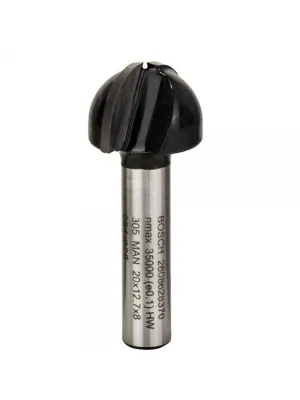 Фреза BOSCH галтельная полукруглая R10 20х12,7x8мм Z2 (2608628370)