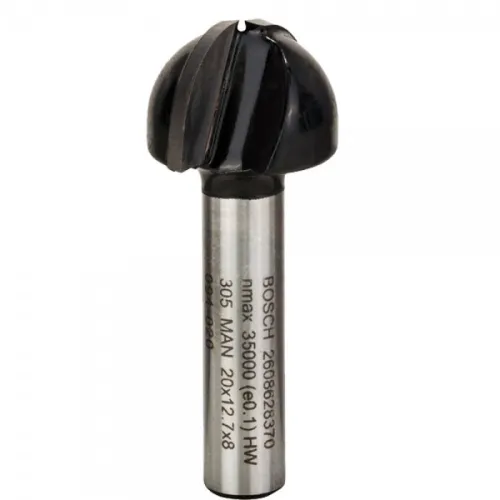 Фреза BOSCH галтельная полукруглая R10 20х12,7x8мм Z2 (2608628370)