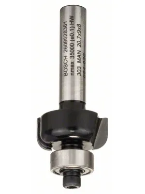 Фреза BOSCH галтельная с подшипником R4 20,7х9x8мм Z2 (2608628361)