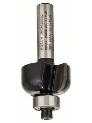 Фреза BOSCH галтельная с подшипником R6 24,7х13x8мм Z2 (2608628362)