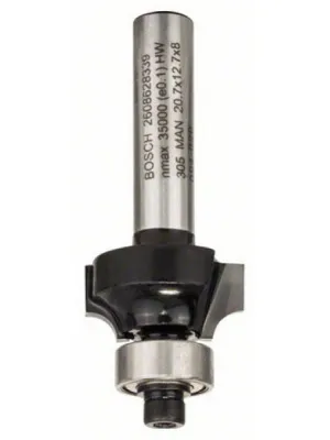 Фреза BOSCH кромочная калевочная R4 12,7x8мм Z2 (2608628339)