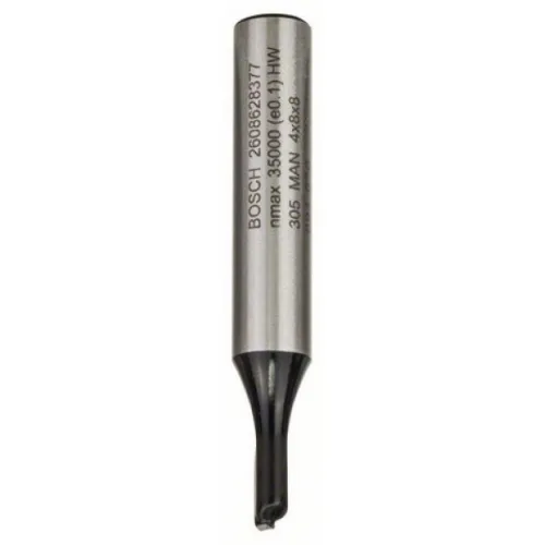 Фреза BOSCH пазовая прямая 4х8х8мм Z1 (2608628377)