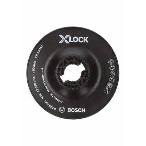 Тарелка опорная BOSCH 125мм жесткая X-LOCK (2608601716)